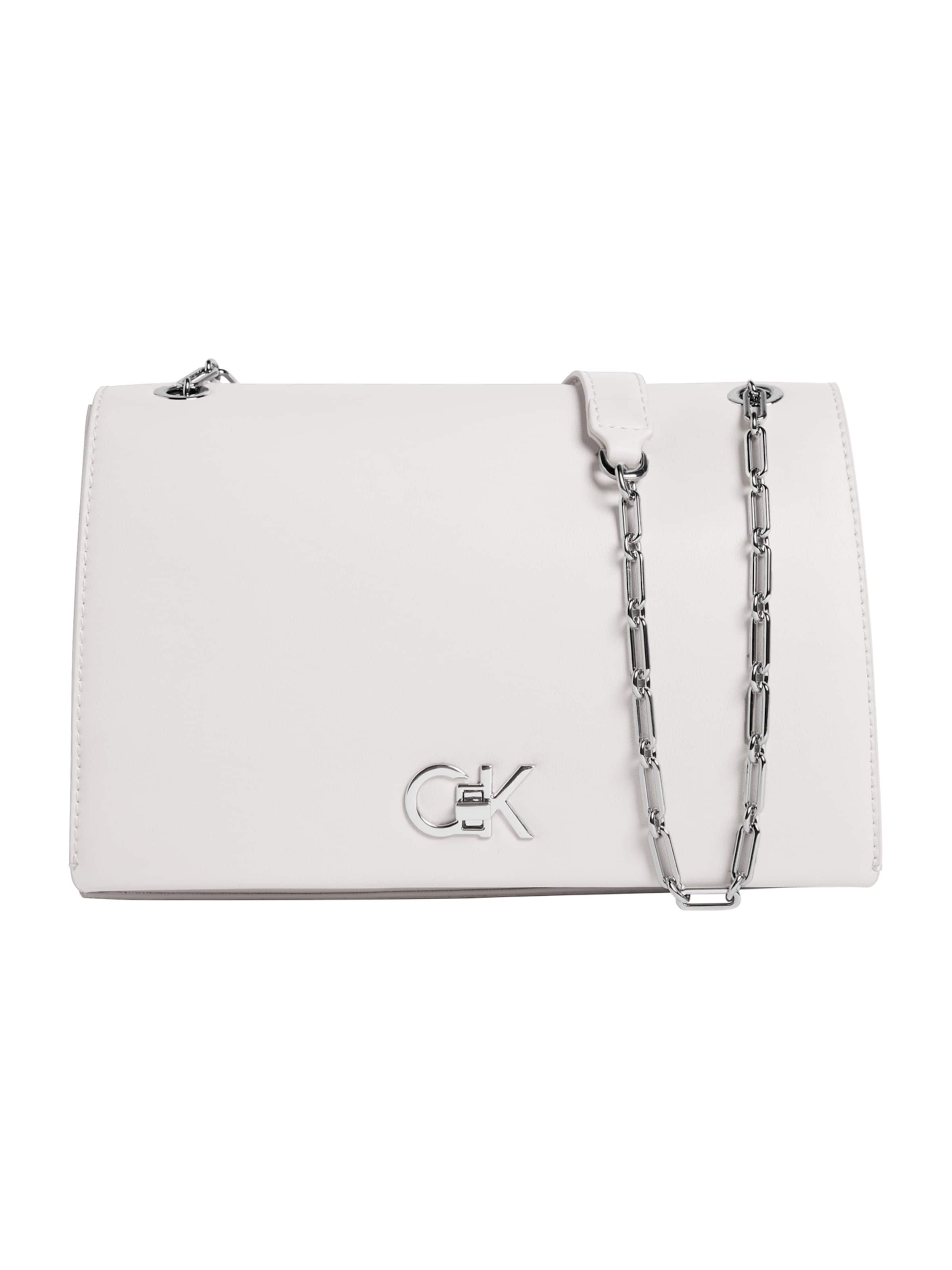 balts Calvin Klein Pleca soma: no priekšpuses