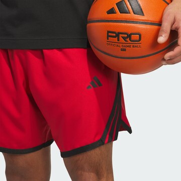 ADIDAS PERFORMANCE - Loosefit Calças de desporto 'Crazy Lite' em vermelho