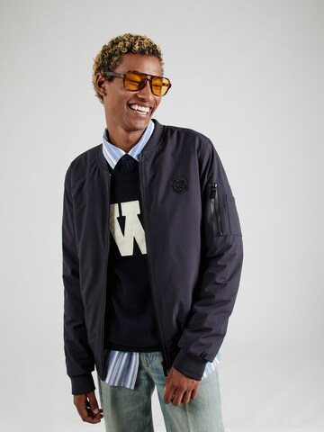 INDICODE JEANS - Chaqueta de entretiempo 'Berto' en azul: frente