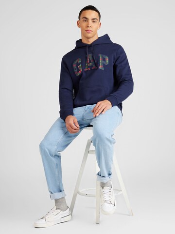 GAP Sweatshirt 'HERITAGE NOVELTY' i blå