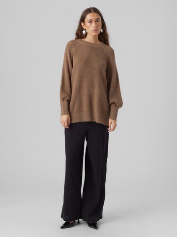 VERO MODA Pullover 'LEANNA' in Braun