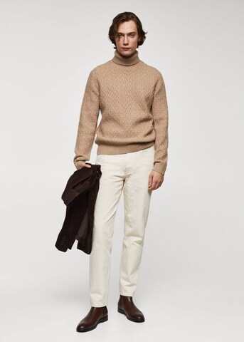 MANGO MAN Sweater 'Marias2' in Brown