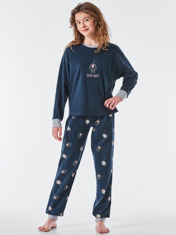 SCHIESSER Pajamas in Blue: front