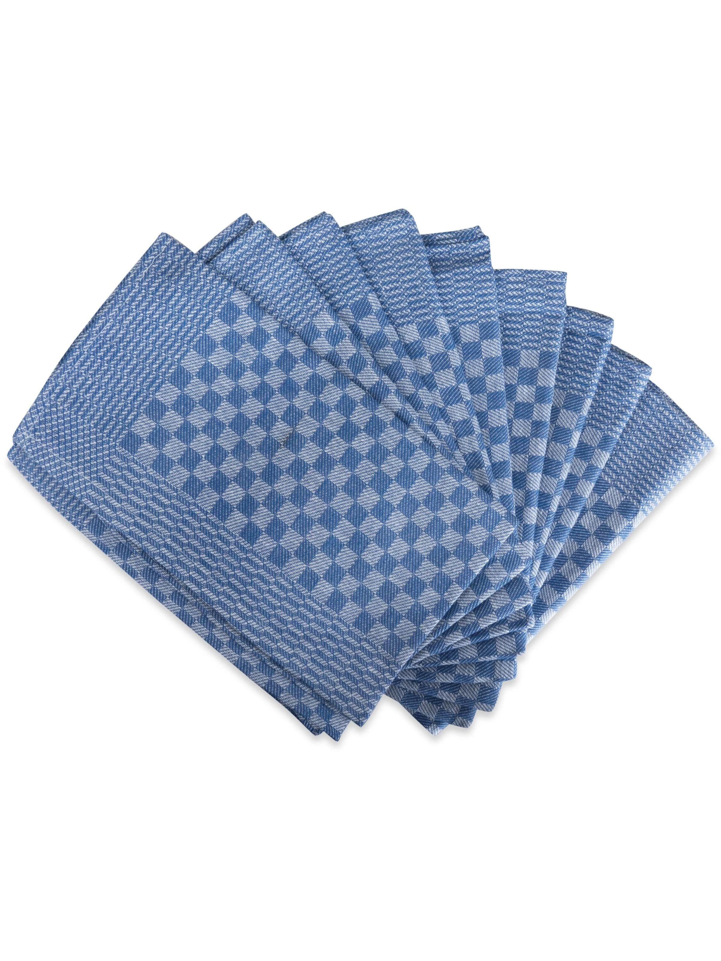Aspero Dishcloth 'Xirus' in Blue: front