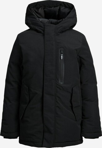 Jack & Jones Junior Winter Jacket 'Caspar' in Black: front