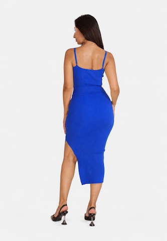 Robes en maille Elara en bleu