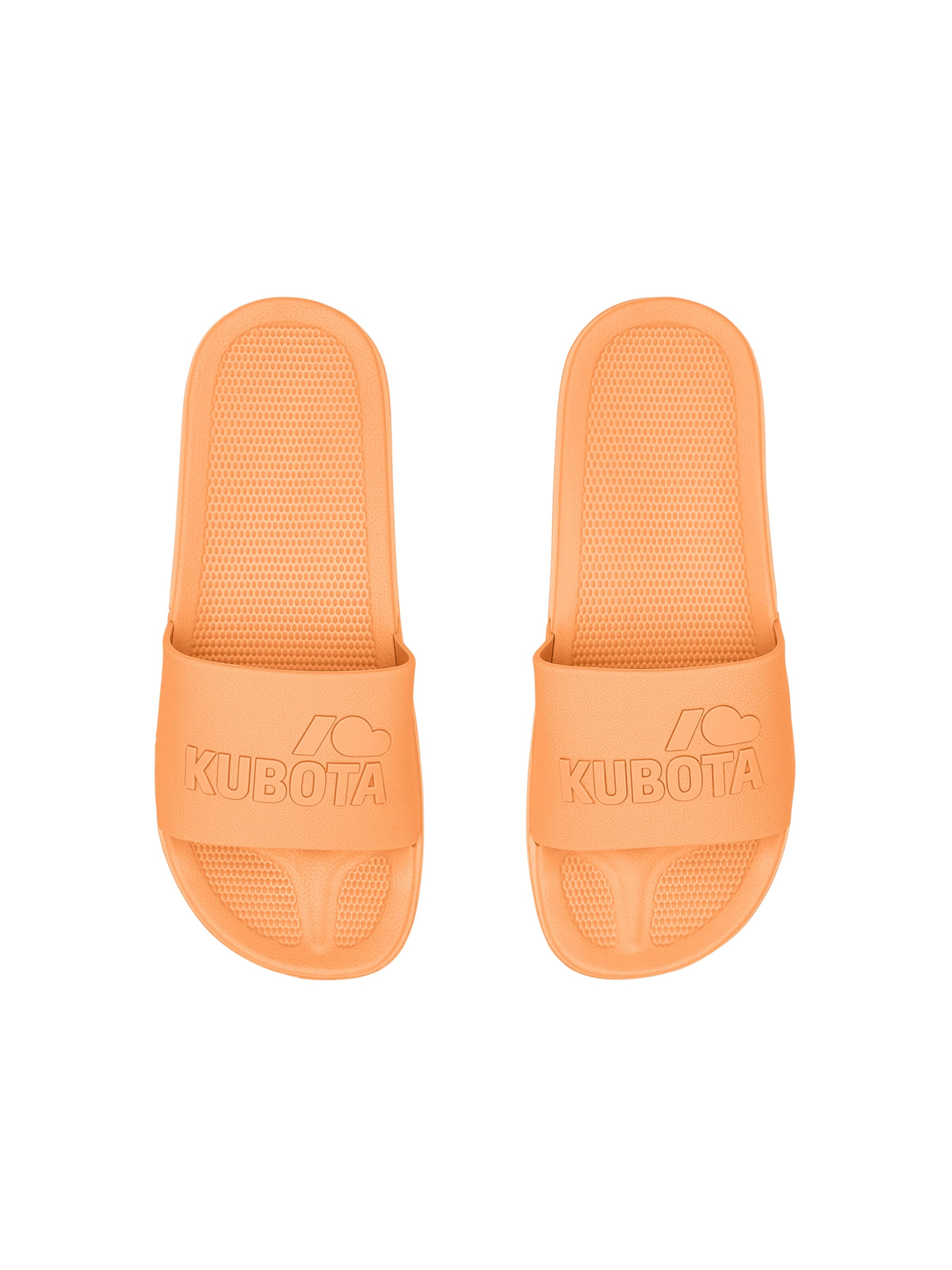 Kubota Strand-/badesko 'Kubota Women's Slip-On Light Green Basic Plain Pool Slides' i orange