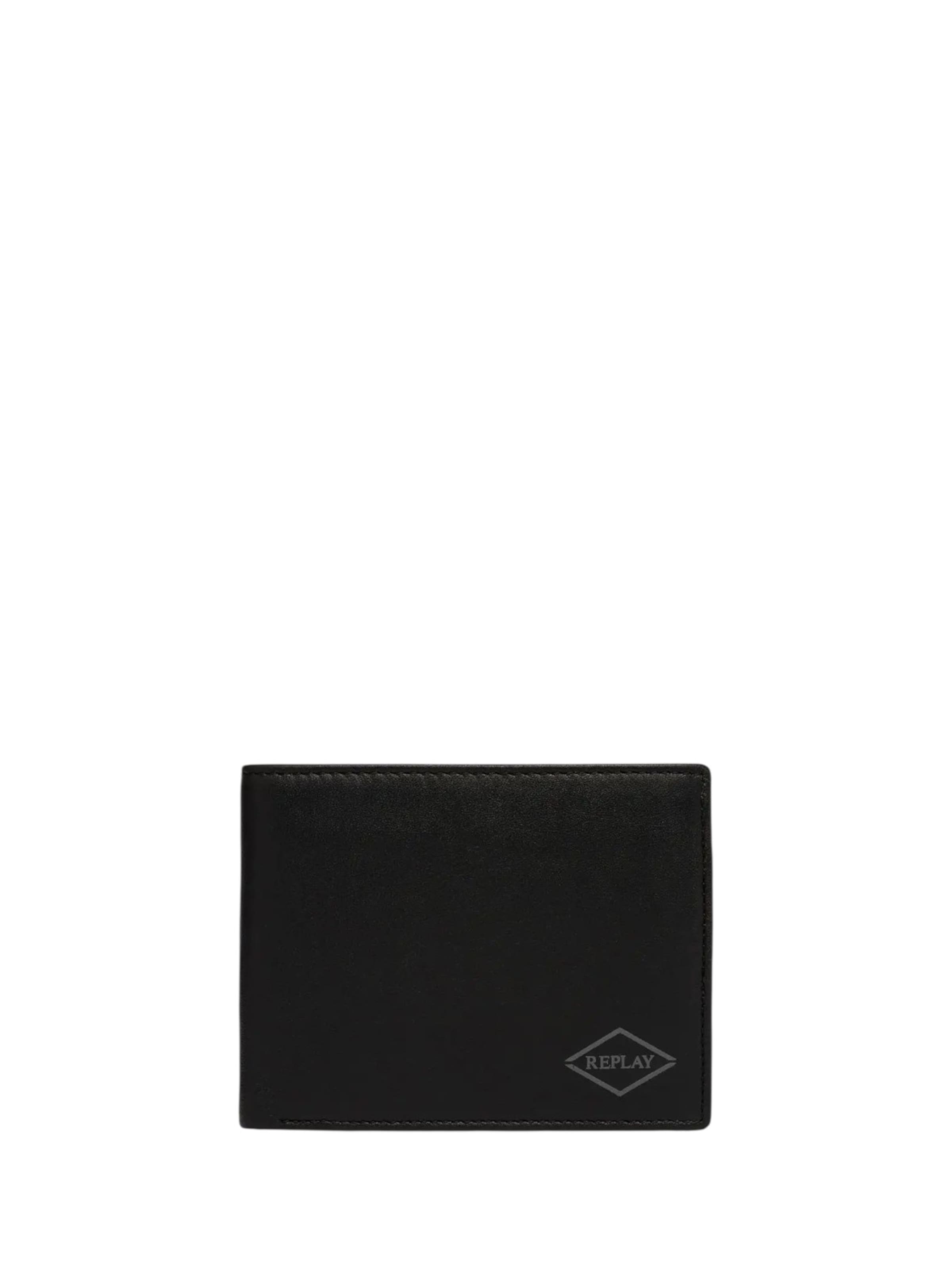 Portamonete di REPLAY in nero: frontale