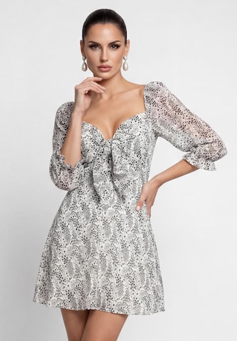 Robe d’été 'Festive' faina en blanc : devant