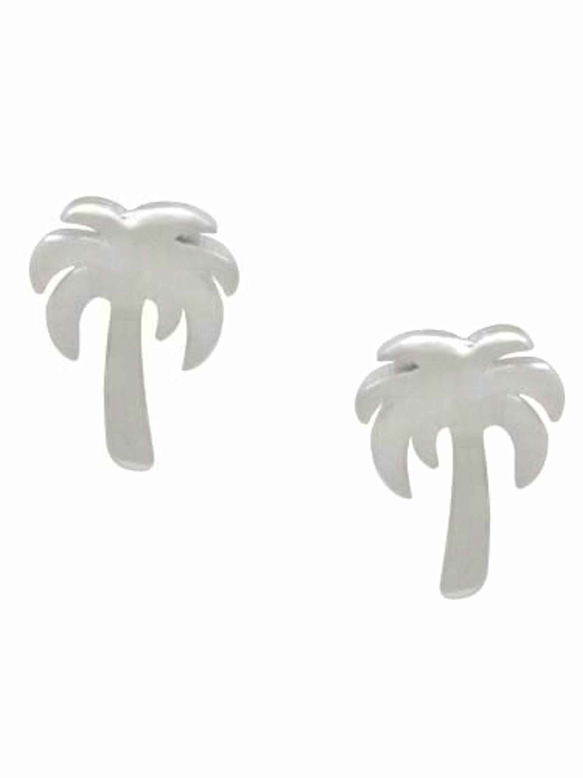 Gemshine Ohrstecker 'Palme' in Silber