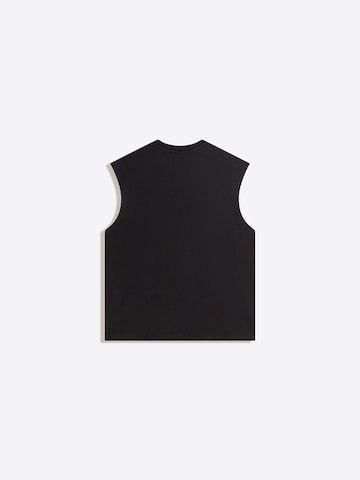 Bershka Shirt 'WORKER' in Black