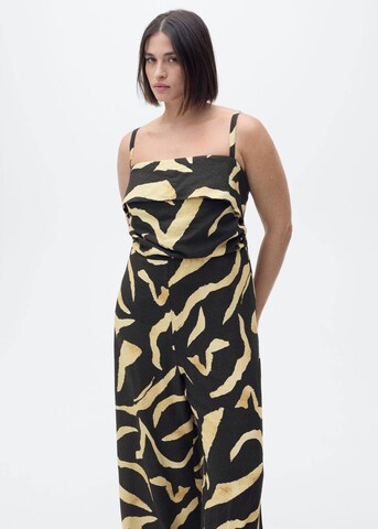 MANGO Jumpsuit 'Plumas' in Black