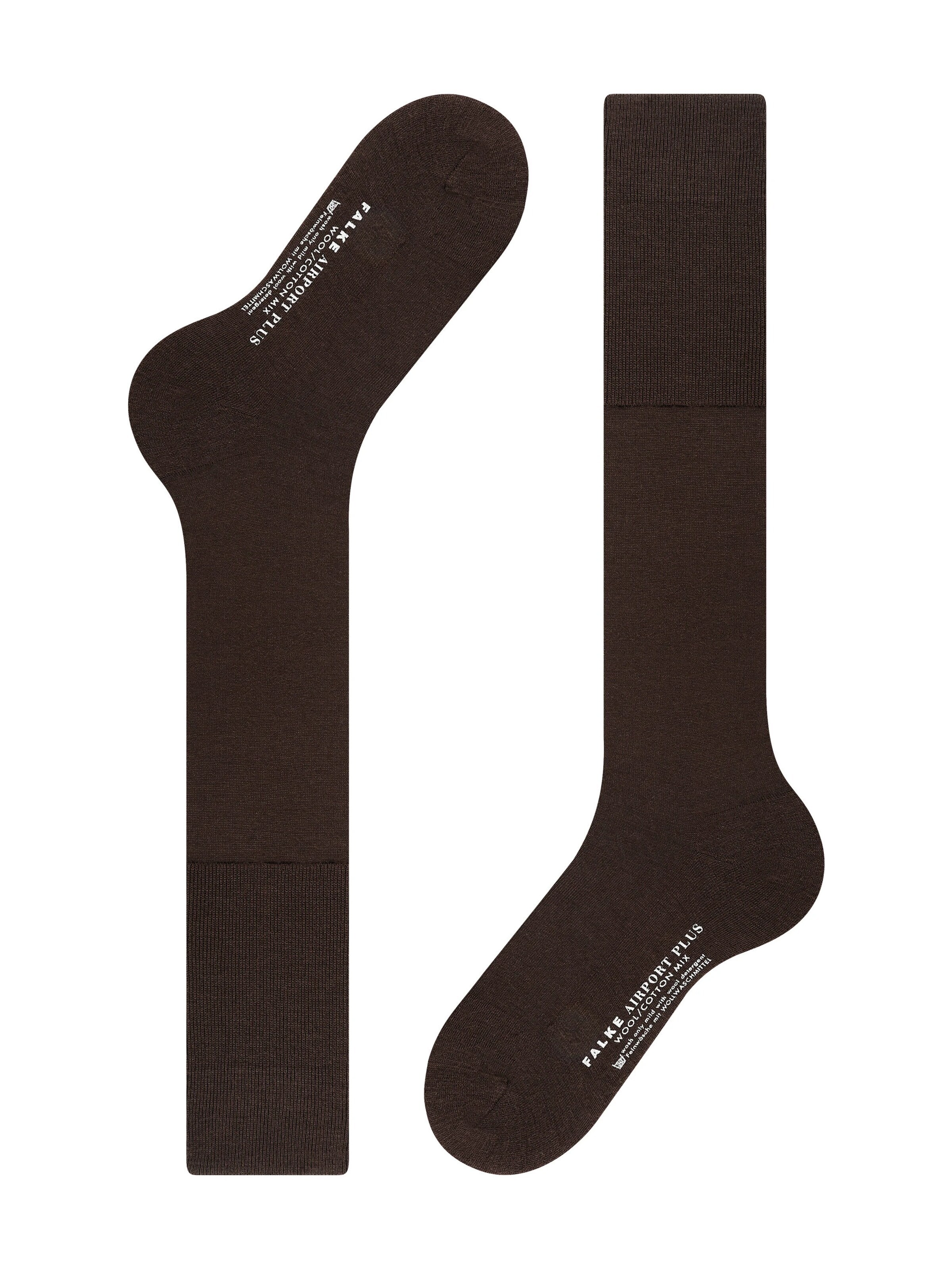 FALKE Knee High Socks 'Airport Plus' in Brown