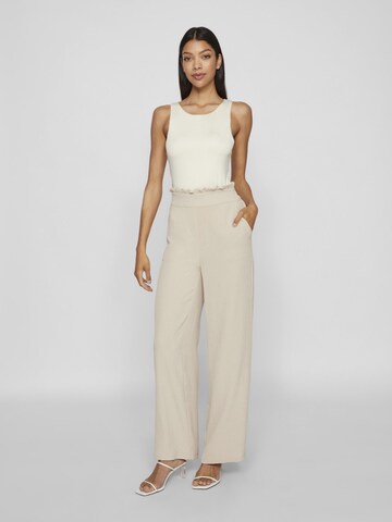 VILA Wide leg Broek in Grijs