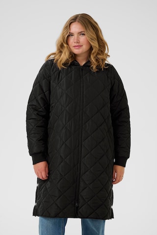 Veste mi-saison 'KCsilla' KAFFE CURVE en noir : devant