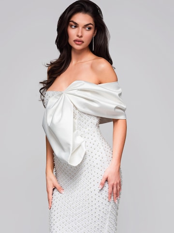 Ombre Вечерна рокля в бяло