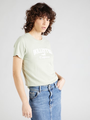 HOLLISTER Μπλουζάκι σε πράσινο: μπροστά