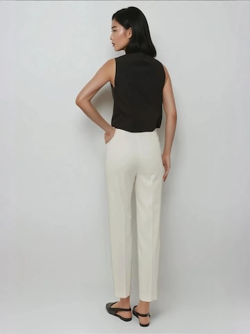 Regular Pantalon à plis Hiccup en blanc