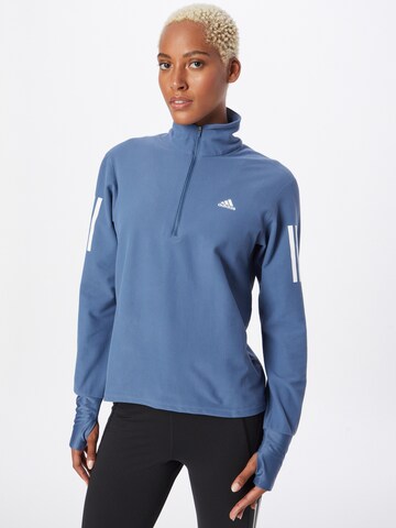 ADIDAS SPORTSWEAR Sportsweatshirt 'Own The Run ' in Blau: predná strana