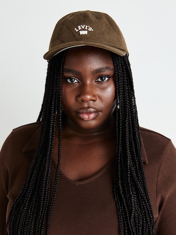 LEVI'S ® Czapka z daszkiem 'Lazy Girl' w kolorze brązowy: przód