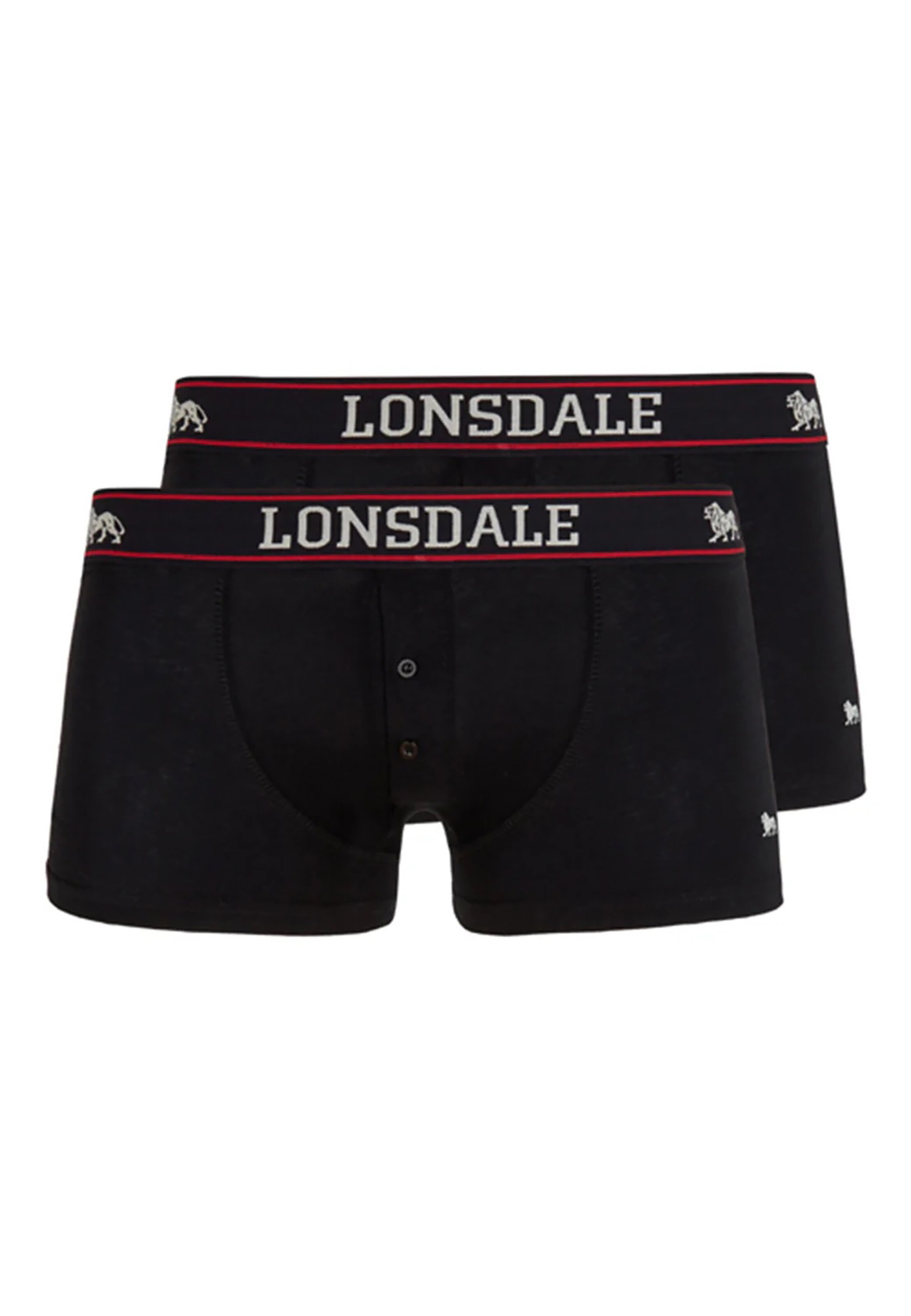LONSDALE Boxer shorts 'Oakworth' in Red / Black / White, Item view