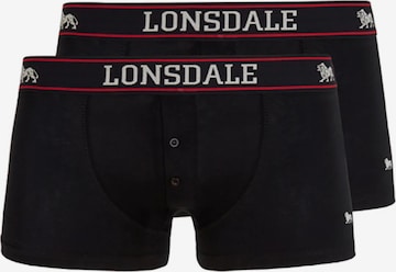 LONSDALE - Boxers 'Oakworth' em preto: frente