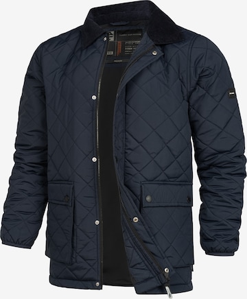 INDICODE JEANS Tussenjas 'Drills' in Blauw: voorkant