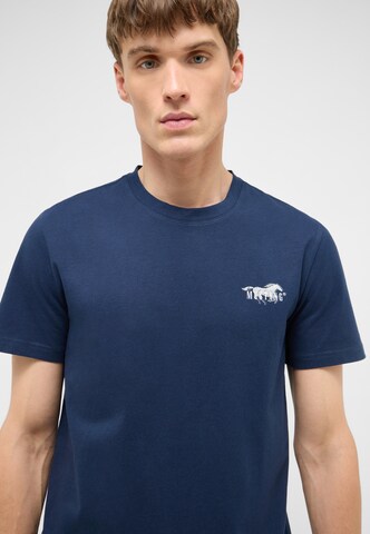 MUSTANG T-Shirt 'Austin' in Blau