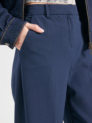 Wide Leg Pantalon à plis 'Danta' b.young en bleu