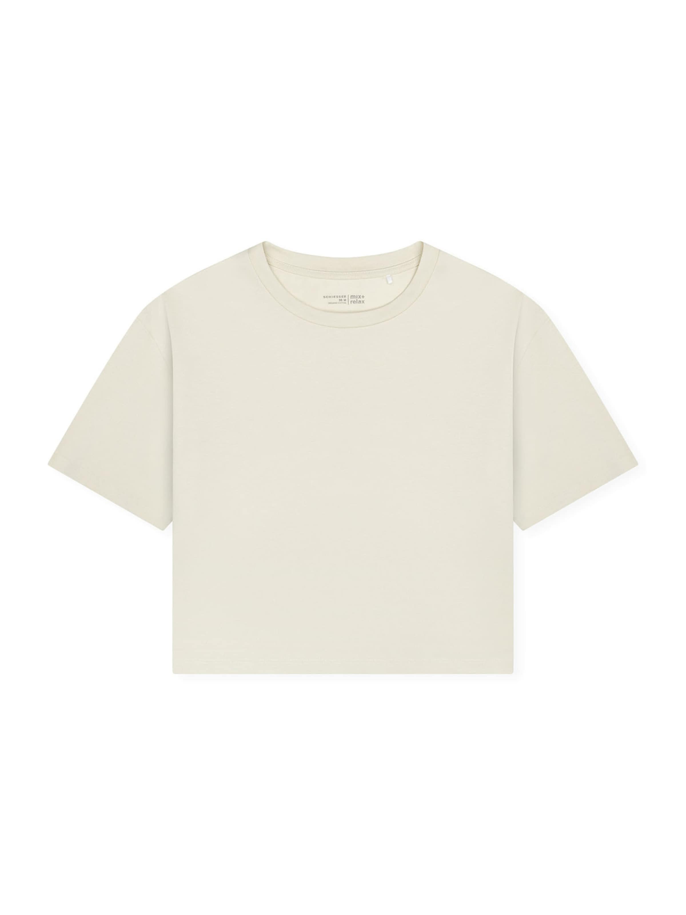 Chemise de nuit 'Mix Relax' SCHIESSER en blanc : devant