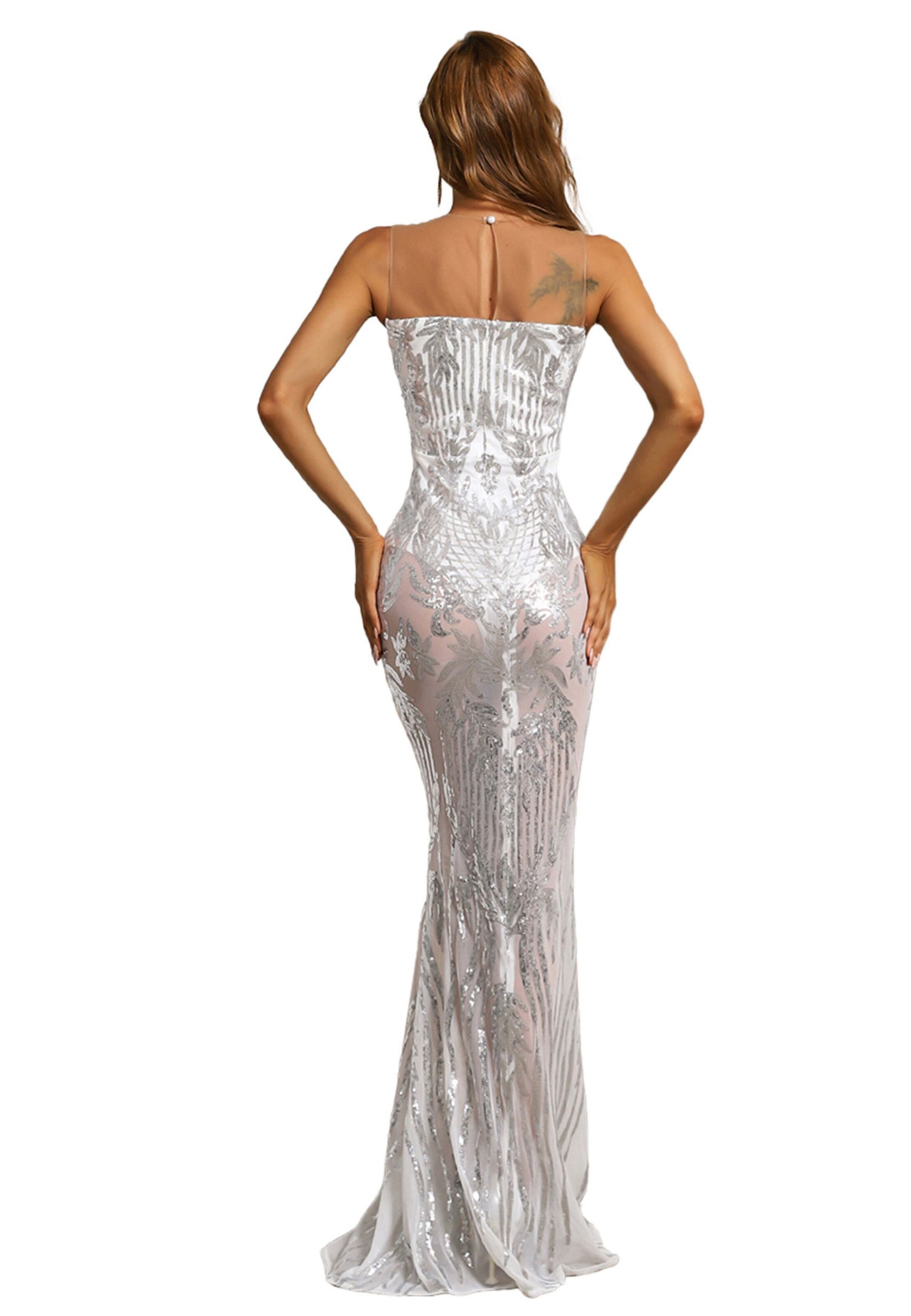 Moda Minx Abendkleid 'Larissa' in Silber