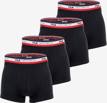 Boxers FILA en noir : devant