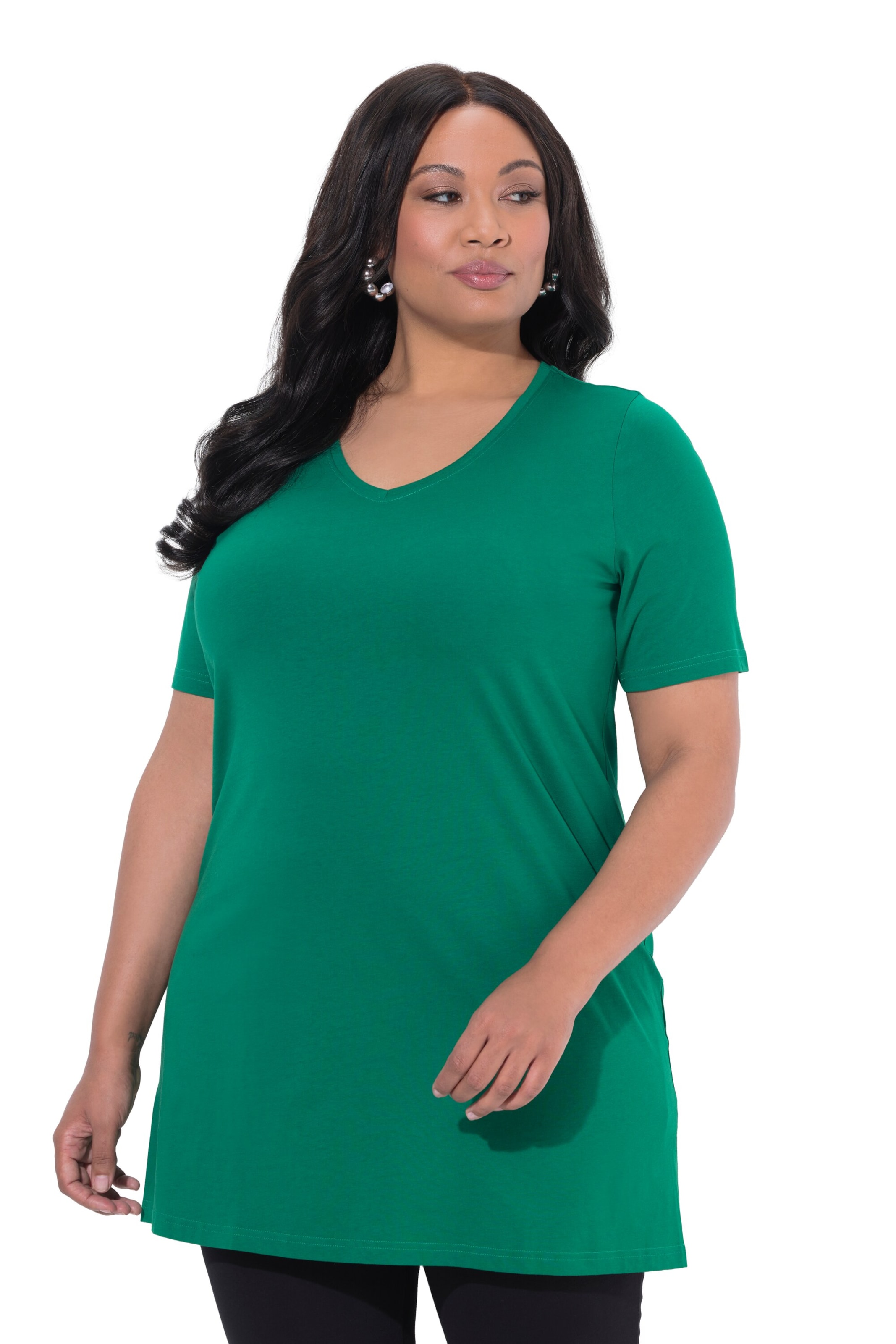 Ulla Popken Shirt in Grün: Vorderseite