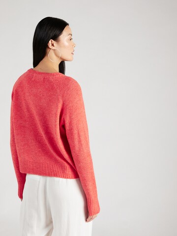 VERO MODA Sweater 'ELLYLEFILE' in Red