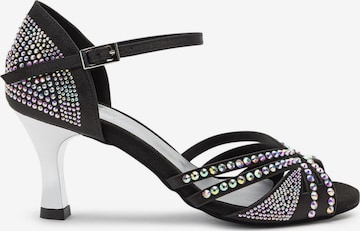 Dancing Queens Pumps 'Sparkle Shine Tanzschuhe Satin - Absatz 7.0 cm flare' in Black: front