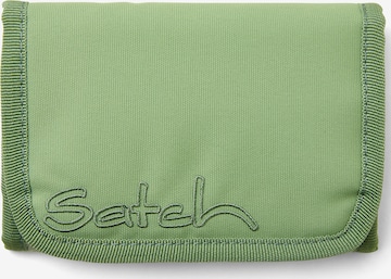 Satch Wallet in Green: front