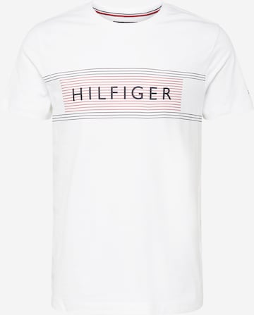 TOMMY HILFIGER Тениска в бяло: отпред