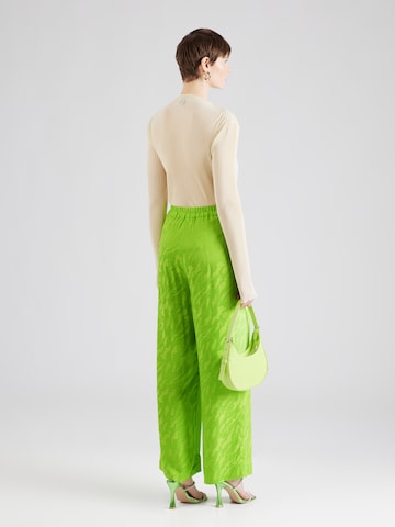 SELECTED FEMME Wide leg Bandplooibroek 'CONSTANZA' in Groen