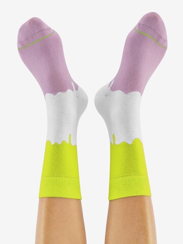 Chaussettes 'MELTIN AWAY' CHEERIO* en blanc