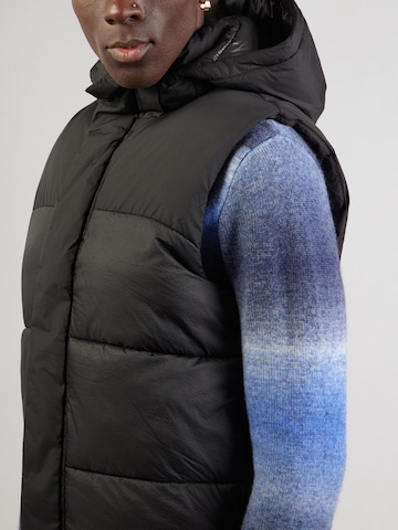 Gilet 'JCOUNION' JACK & JONES en noir