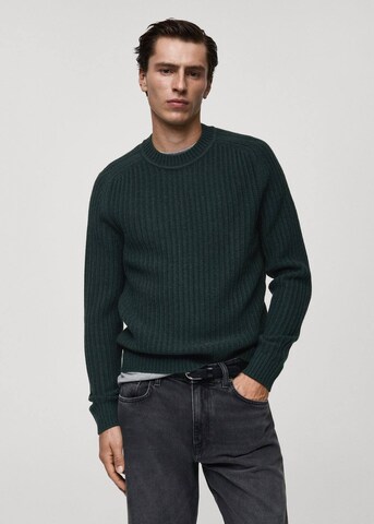 MANGO MAN Pullover 'Joel' in Grün: Vorderseite
