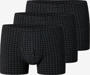 SCHIESSER Boxer shorts 'Cotton Casual Organic Cotton' in Black: front
