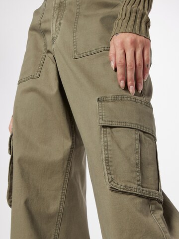 HOLLISTER Wide leg Cargobroek in Groen