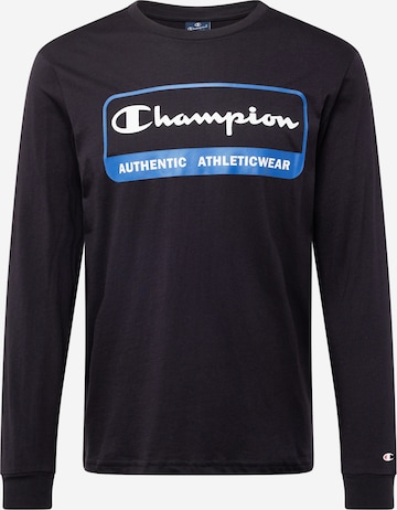 T-Shirt Champion Authentic Athletic Apparel en noir : devant