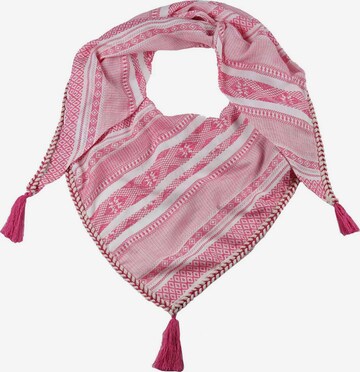 Zwillingsherz Shawl 'Summer Dreams' in Pink: front