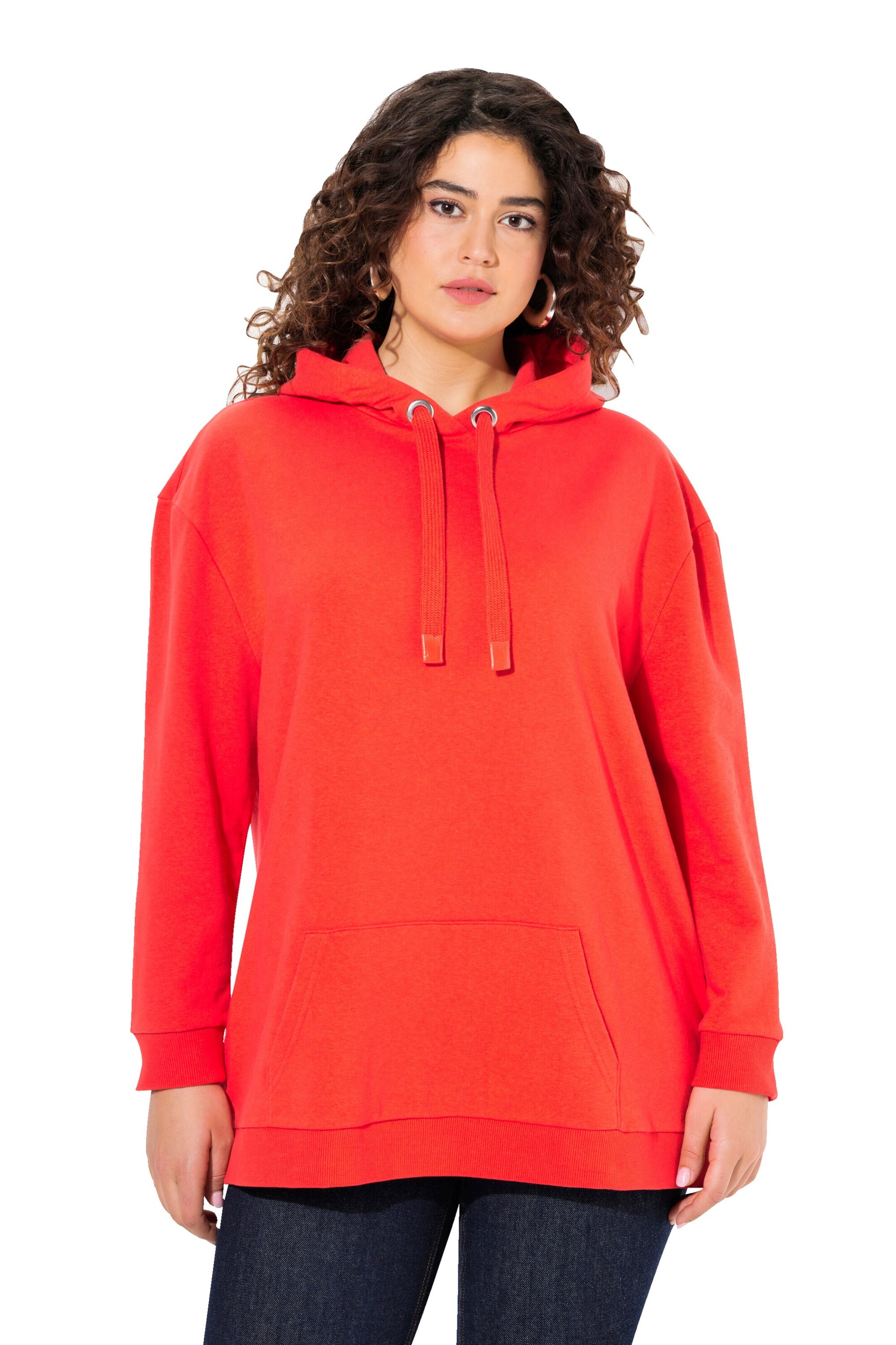 Ulla Popken Sweatshirt in Rood: voorkant