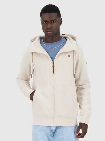 Veste de survêtement 'Trasher' Alife and Kickin en beige : devant
