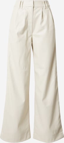 Wide leg Pantaloni con pieghe di TOPSHOP in beige: frontale