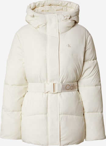 Veste d’hiver Calvin Klein Jeans en blanc : devant