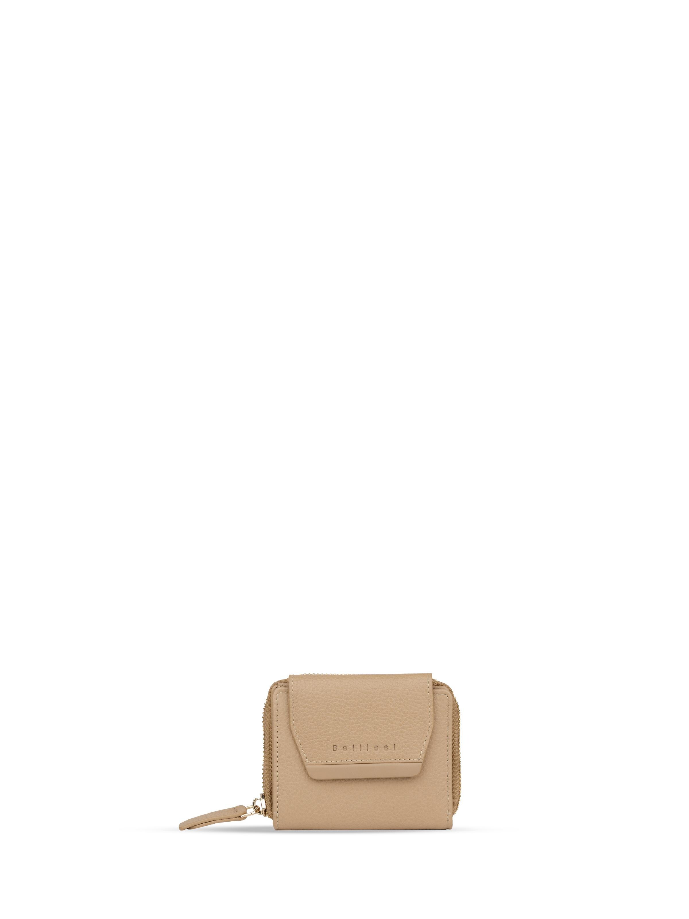 Bellicci Wallet 'Capucine' in Beige: front